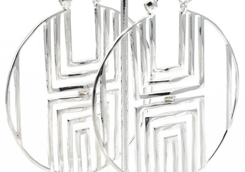 Tawapa Equinox Hoops in Silver