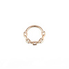 Tawapa 18G Chain Link Continuous Ring in 14k Rose Gold