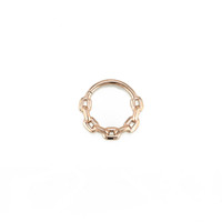 18G Chain Link Continuous Ring in 14k Rose Gold