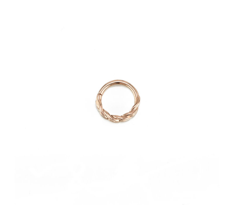 18g Downtown Continuous Hoop in 14k Rose Gold