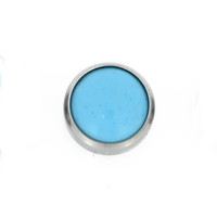 Threadless Titanium Turquoise Cabochon End