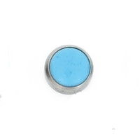 Threadless Titanium Turquoise Cabochon End