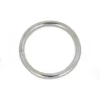 18g Continuous Ring in White Gold