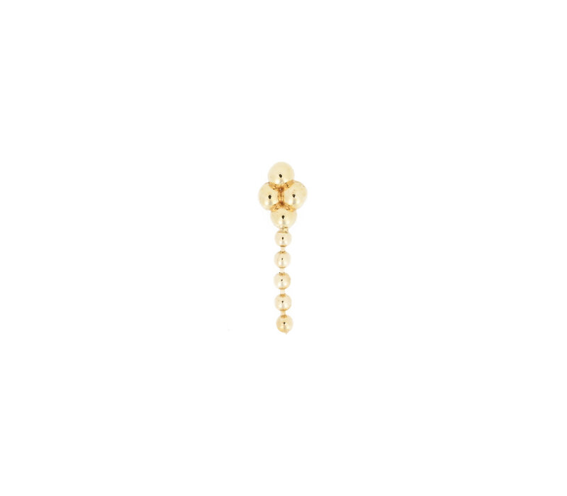 Aimee Short Threadless End in 14k Yellow Gold