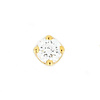 BVLA Threadless Yellow Gold Diamond Prong End