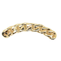 Flat Chain Threadless End in 14K Gold