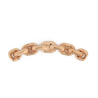 Chain Link Curved Threadless end in 14K Gold