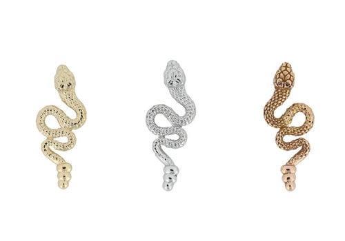 Tawapa Slither Threadless End in 14K Gold
