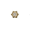 Tawapa Tiny Lotus Threadless End in 14K Gold with Diamond
