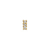 Tawapa Micro Rail Threadless End in 14K Gold with Diamonds