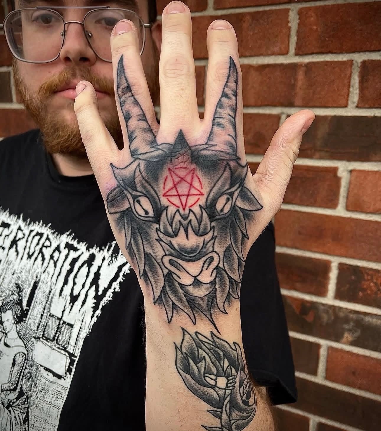 Taylor wolf hand tattoo portfolio