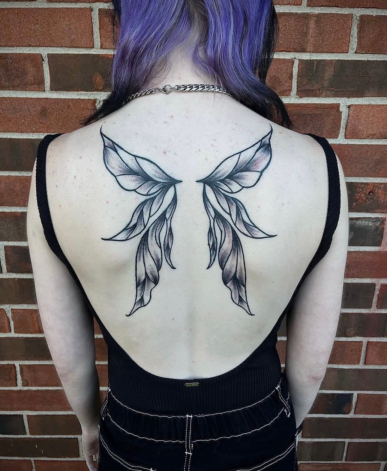 Taylor fairy wings back tattoo portfolio