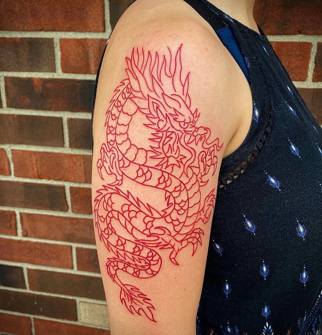 Taylor red dragon tattoo portfolio