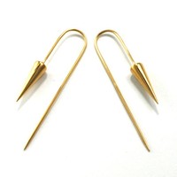 Pyramid Hook in Yellow Gold, 16G