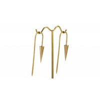 Pyramid Hook 10G in Yellow Gold