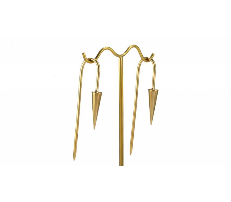 Pyramid Hook 10G in Yellow Gold