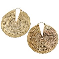 Ultra Afghan Disc in Yellow Gold