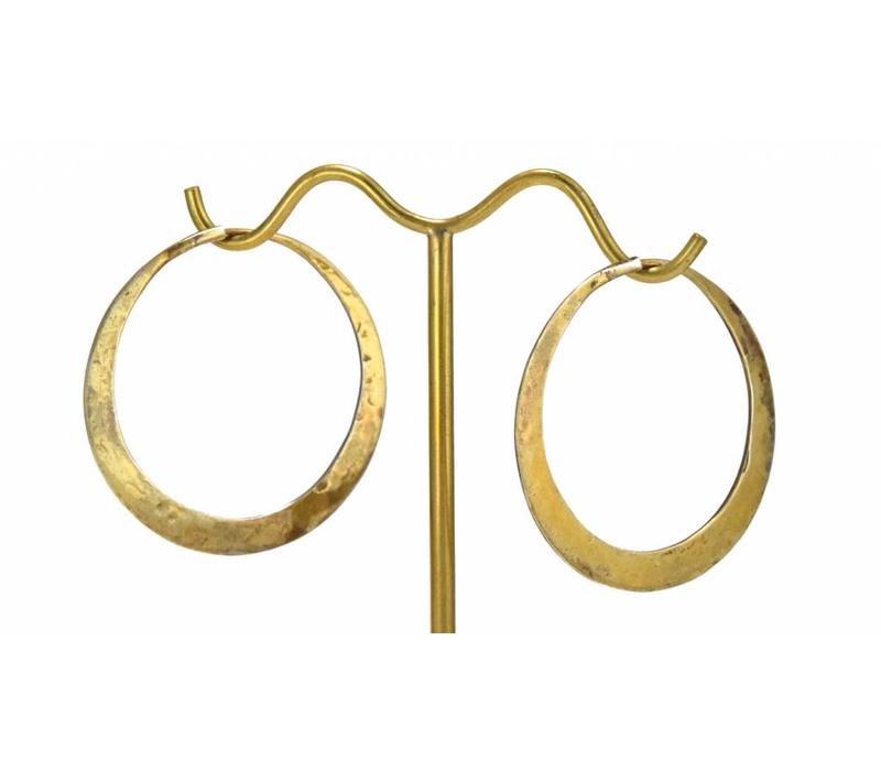 Small Classic Round Hoop in Yellow Gold