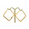 Tawapa Small Square Hoop in Yellow Gold