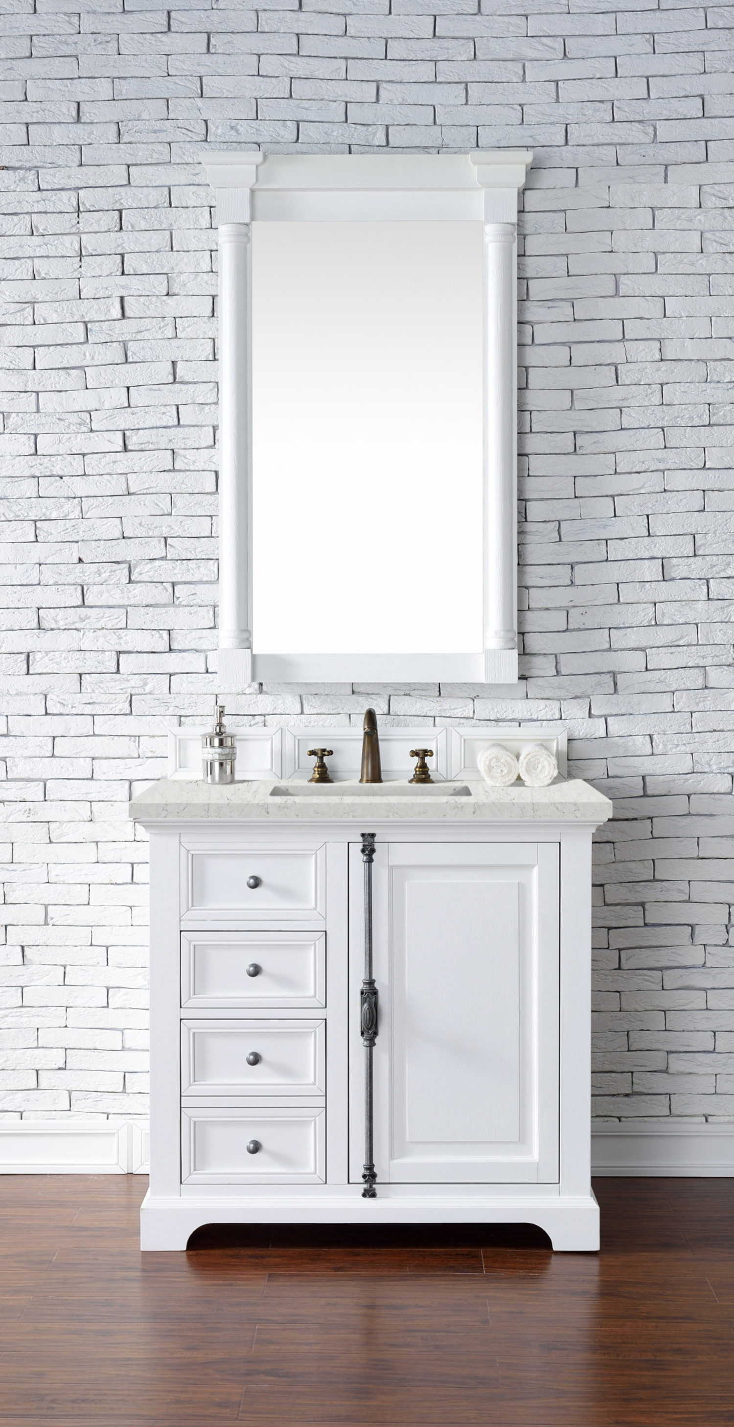 Providence 36 Single Bathroom Vanity in Driftwood