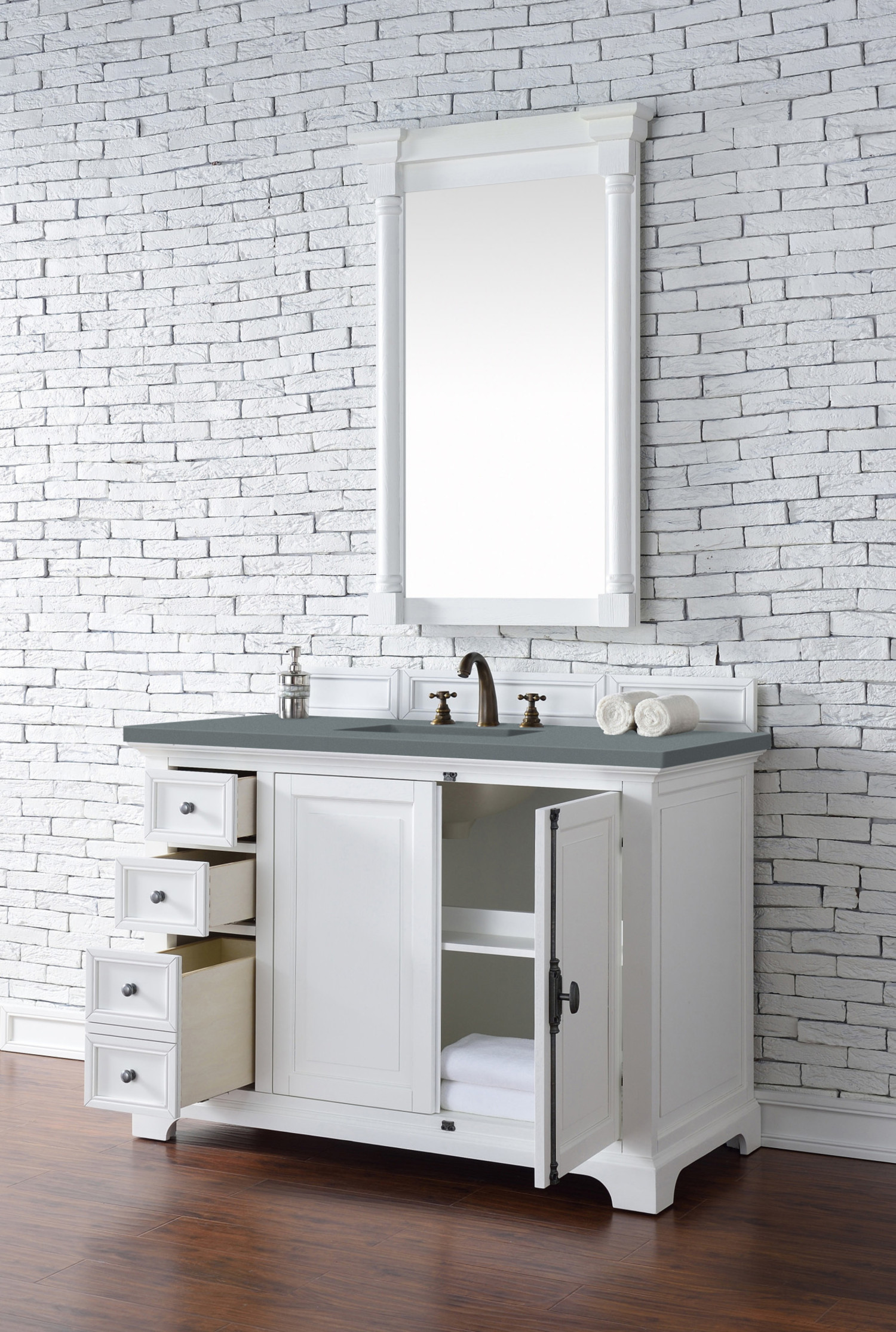 Providence 48 Single Bathroom Vanity in Driftwood