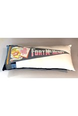 American Roadtrip Pennant Pillow -  Ft. McHenry, Large