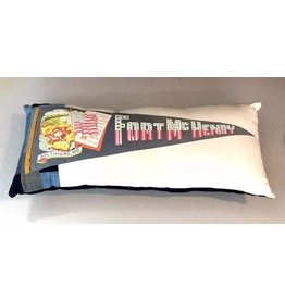 American Roadtrip Pennant Pillow - Ft. McHenry, Large