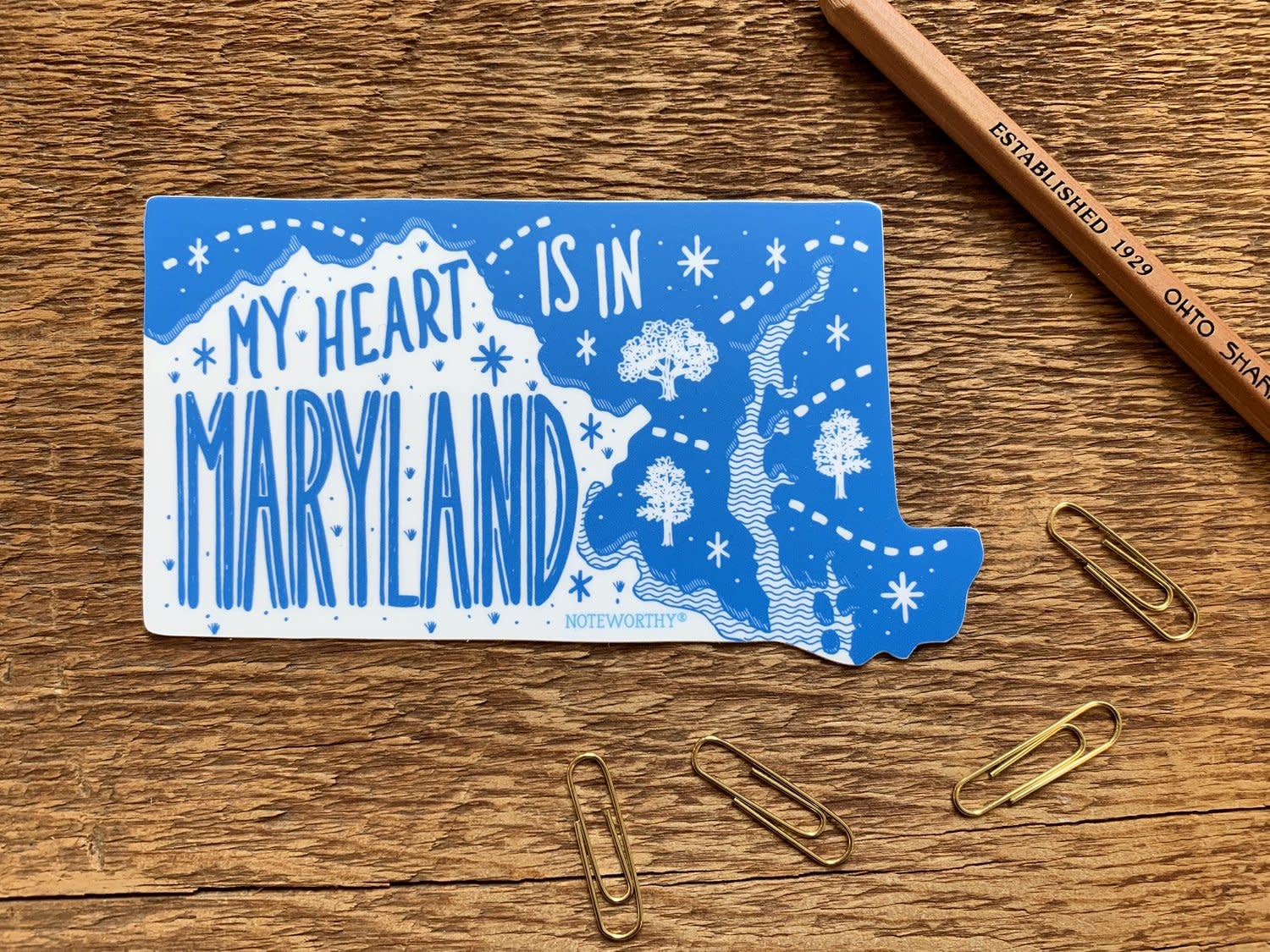 My Heart In MD Sticker Maryland Center For History And Culture