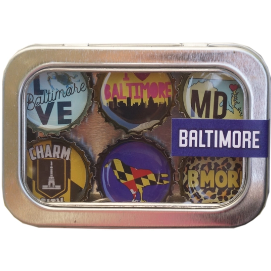 Baltimore Theme Magnet- 6 pack
