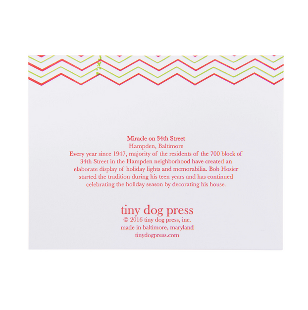 Tiny Dog Press Miracle on 34th Street Card