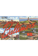 Greetings from Baltimore Magnet - Vintage Image,