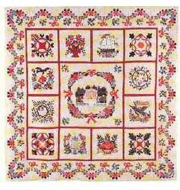 The City Springs Commemorative Quilt (pb) - Baltimore Applique Society