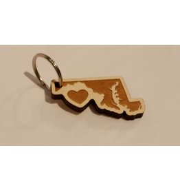 Home State Apparel home. MD Wooden Key chain
