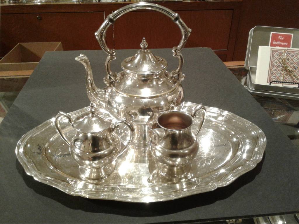 child's silver plated tea set