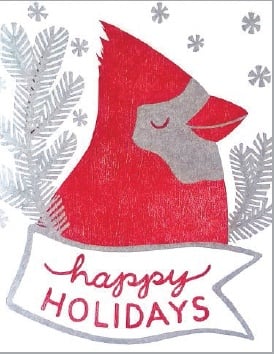Single Card - Holiday Cardinal