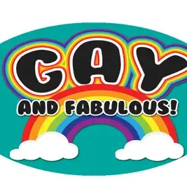 Gay and Fabulous Oval Button