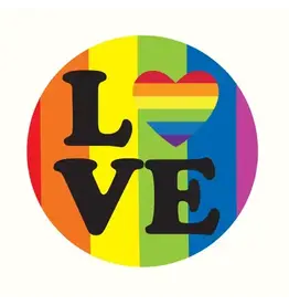 Jumbo Love Round Magnet