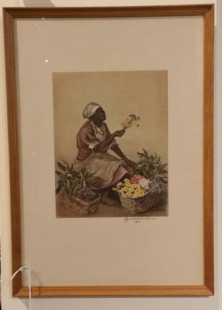Elizabeth Verner Print, Charleston Flower Seller Maryland Historical