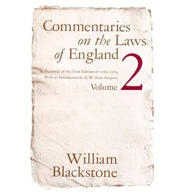 Commentaries on the Laws of England Volume 2 (Used Books) (hc) - Blackstone