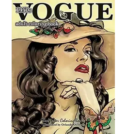 1950s Vogue Adult Coloring Book (pb) - Oliveros