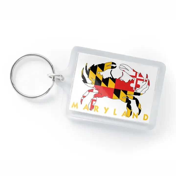 Keychain, Maryland Crab Flag