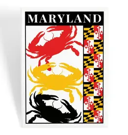 Magnet, Maryland Crabs Flag Pattern