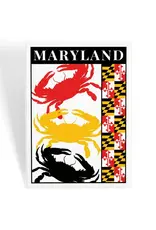 Magnet, Maryland Crabs Flag Pattern