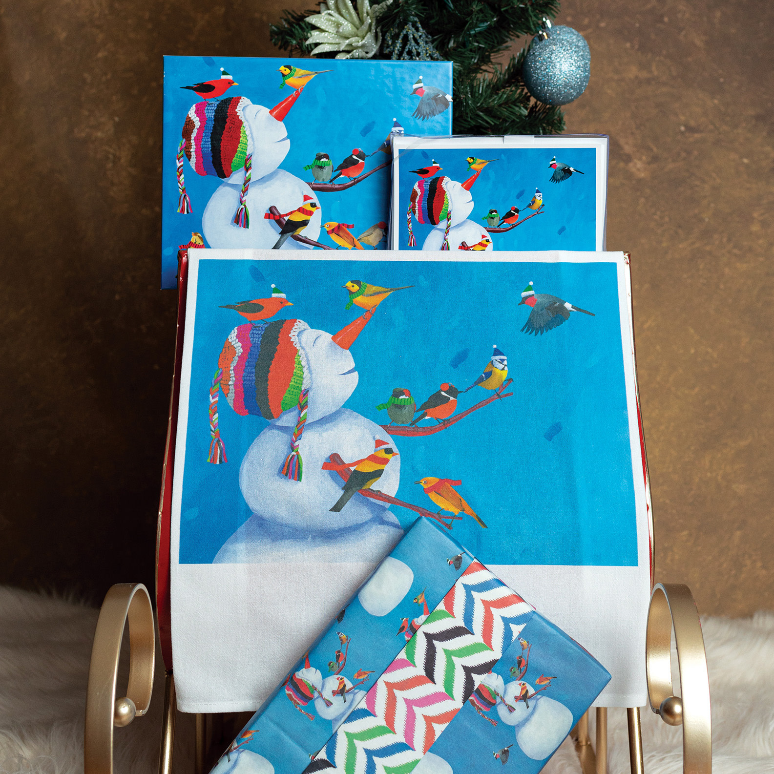 Allport Editions Puzzle- Birdies & Snowman 500pc