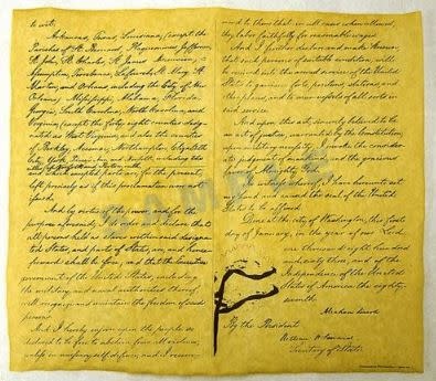 Historic Document - Emancipation Proclamation