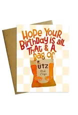 All That and a Bag of Crab Chips Birthday Card