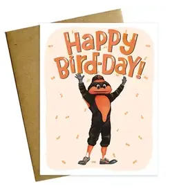 Happy Bird-Day Baltimore Oiroles Birthday Card