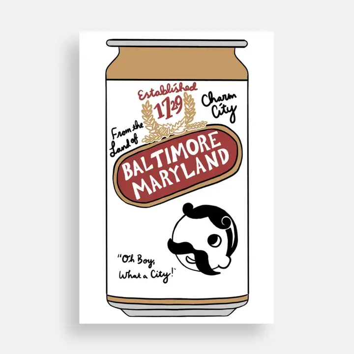 Baltimore Natty Boh Beer Postcard