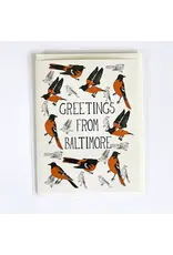 Baltimore Oriole Greeting Card