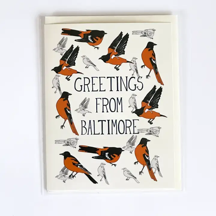 Baltimore Oriole Greeting Card